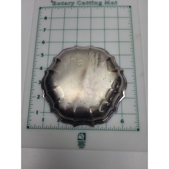 Chippendale Happy Anniversary Silver Plated Candy Dish Engraved - Picture 4 of 5